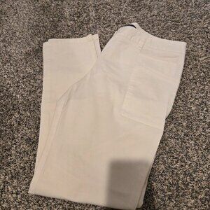 Elliott Lauren White Cropped Pants 6